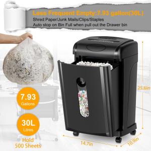 Buy cheap Secure Cross Cut Heavy Duty Paper Shredder With Pull Out Basket 2.2m/Min product
