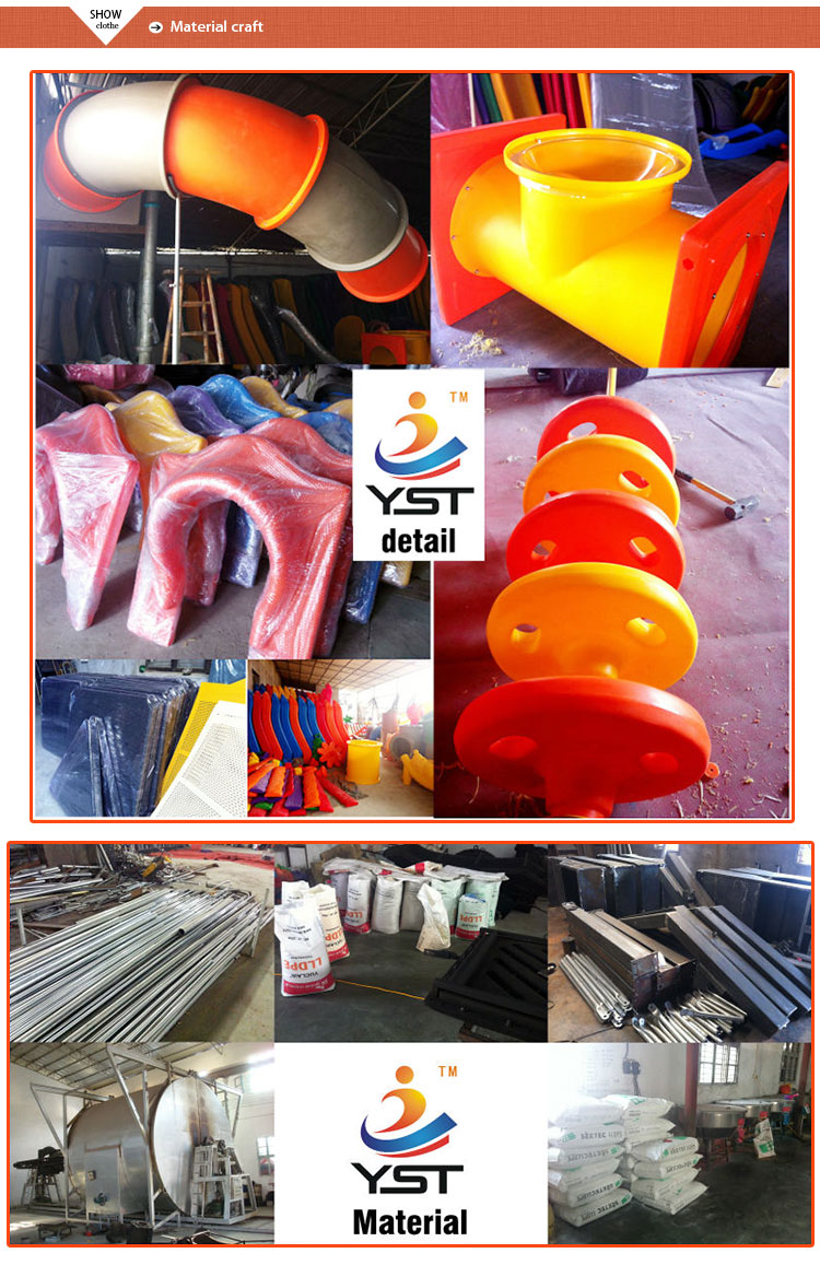 Fitness Climbing Custom Playground Slides Anti Aging ISO Certification