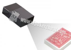 China Invisible Playing Cards Poker Scanner Black Plastic Cigarette Box Camera on sale