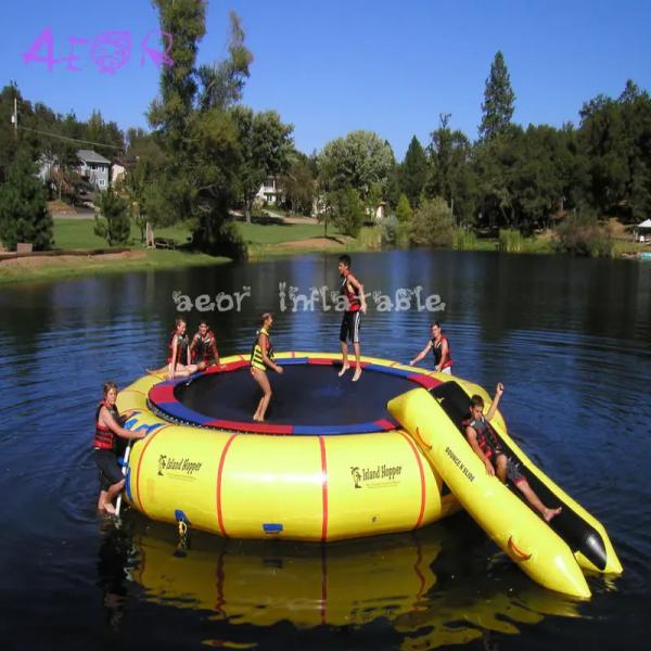 Custom made 4 persons inflatable bungee trampoline with removable control