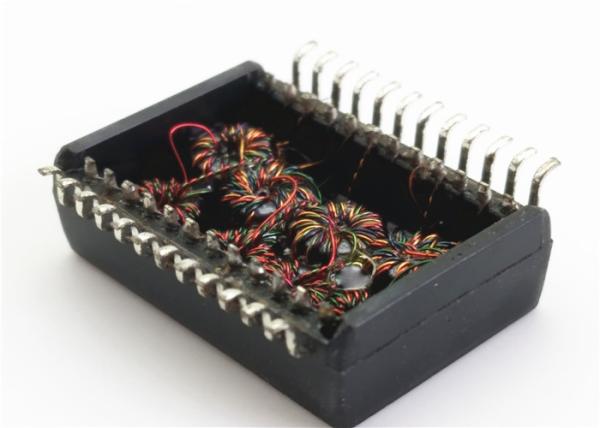 Quality 48 Pins Ethernet Lan Transformer , H2017NL PoE Gigabit Ethernet Transformer for sale
