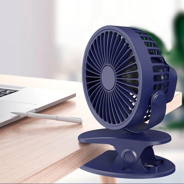 Quality Corded Electric Rechargeable Clip Fan 0.2Kg Push Button Control for sale