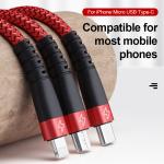 3 In 1 Nylon Braided USB Cable Flexible Phone Charging 3A 1.2M For Iphone
