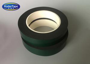 China Oil Based Strong Adhesive Green Liner Black EVA Foam Tape Double Sided on sale