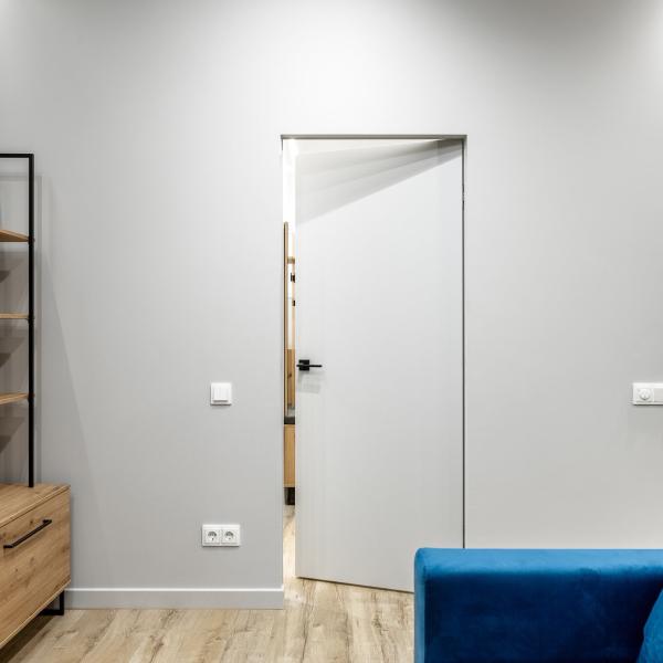 Melamine Bedroom Wooden Interior Doors Panel Solid Core White Primer Modern