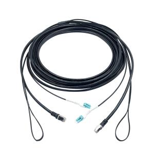 KEXINT LC Duplex CAT6 UTP Network Cable ADD 2 Core Photoelectric Composite Cable