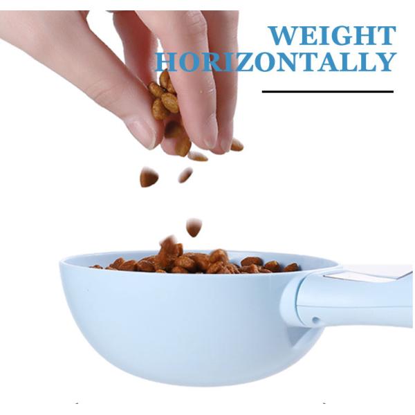 Food Weight Measuring Scale Digital Display Portable Pet Measure Spoon for Cat and Dog Feeding