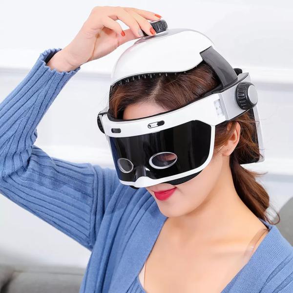 Intelligent Electric Bluetooth Head SPA Massager Helmet Octopus Vibration With Air Pressure