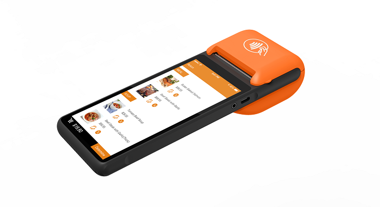 Smart Mobile Android Smart POS Terminal Touch Screen Handheld With Barcode Scanner