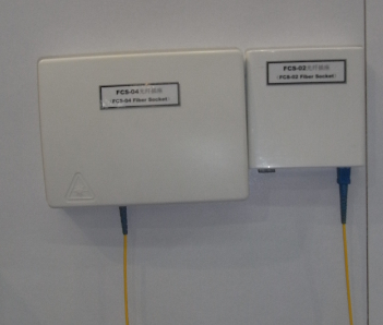1 Core ABS Plastic Outdoor Fiber Termination Box High Safety Fiber Optic Socket