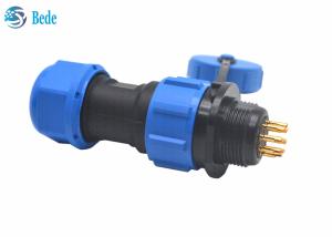 Buy cheap M13 PA66 Waterproof Cable Connectors Panel Mounting Connector 2 3 4 5 6 7 9 Pin product