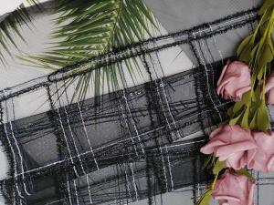 Navy Tulle Mesh 100 Yards 100% Polyester Sequin Fabric