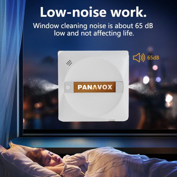 Square Window Robot Cleaner with Power-off Protection and English Operating Language