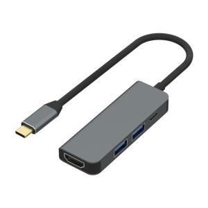 China Space Grey 3 In 1 Type C Adapter Hub For Laptop on sale