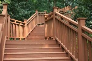 Buy cheap ECO Recycle Wpc Stair Railing Plastic Superior Systems Vinyl Railing Decking product