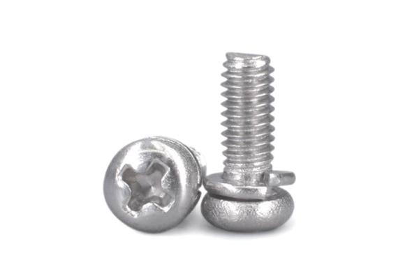 Quality Stainless Steel Pan Head Screws With Spring Washer 2 IN 1 Pan Head SEMS Screws for sale