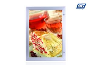 China 12V Lockable Light Box , Open Door LED Illuminated Menu Display Case on sale