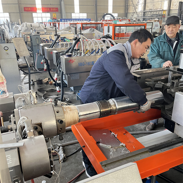 HDPE Double Wall Corrugated Pipe Extrusion Line Energy Saving