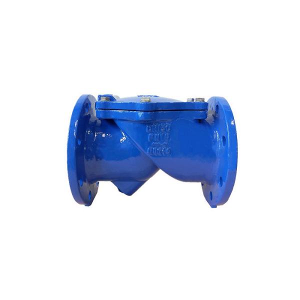 Quality Ductile Iron Rubber Flapper Check Valve Flanged Swing Check Valve for sale