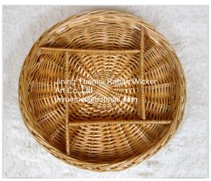 Buy cheap 2016 wicker tray wicker pallet wicker egg tray 4 partitions product