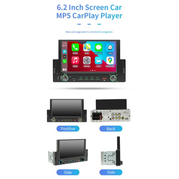 6.2 Inch Car MP5 Music Player Bluetooth Android Car Seat Tablet Mount