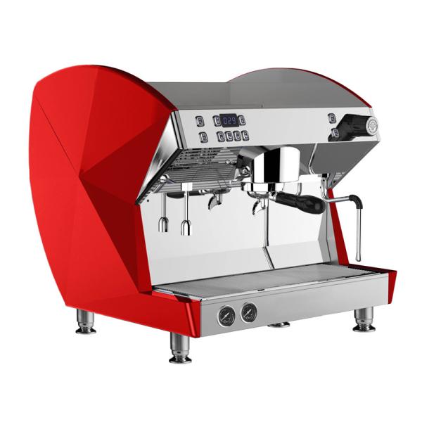 Red Single Group Coffee Machines 9 Bar Espresso Maker With Commercial Pump