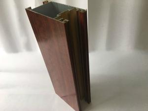 Buy cheap T Slot Wood Finish Extruded Aluminum Profiles For Windows And Doors product