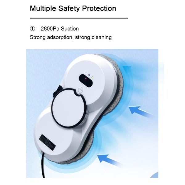 30ml 67dB Window Cleaner Robot Skyscraper Cleaning Robot With Water Spray