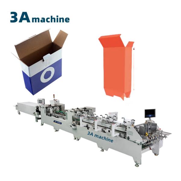 Quality Dual- Lock Bottom Corrugated Shipping Box Folder Gluing Machine with 105cm Max Size for sale