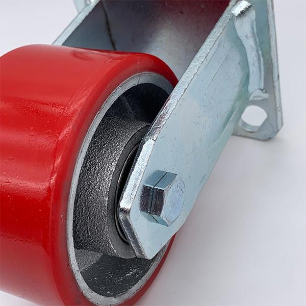 Quality 100 mm Cast Iron Rigid Heavy Duty Caster for sale