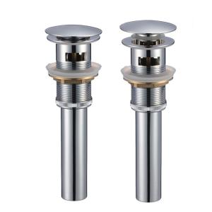 Brass Bathroom Sink Drain Fittings Pop Up Stopper 1 1/4