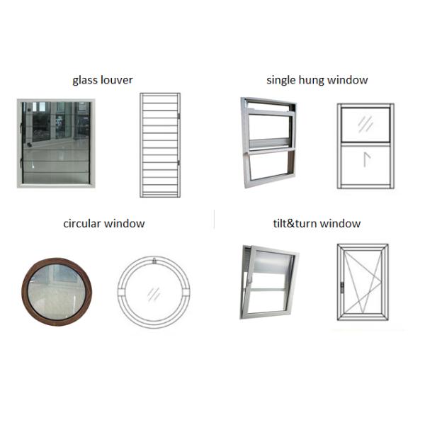 AS2047 Aluminum Glass Entry Door Exterior Double Glazing Glass With Louvers