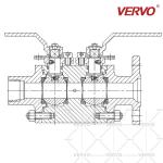 DN50 DBB Forging Carbon Steel Ball Valve High Pressure Double Block Double Bleed