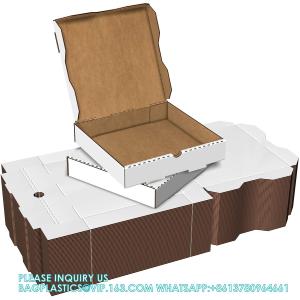 China Kraft Corrugated Pizza Boxes BBQ Pattern Printing Cardboard Boxes Takeout Containers Takeaway Shipping Storage Box on sale