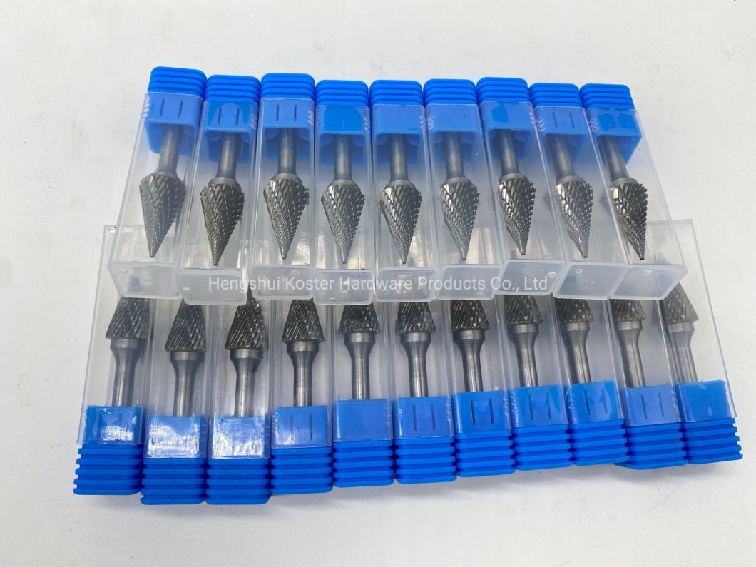 Sf5-NF Aluma Cut Carbide Rotary Burr File for Aluminum 1/4 Inch Shank Die Grinders Tree Shape Radius End Burr