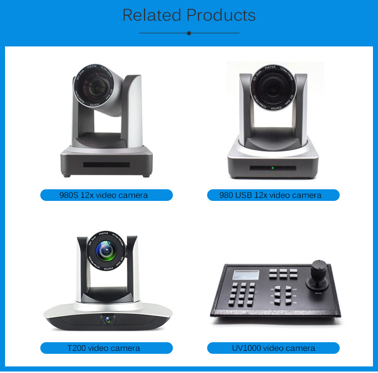 NDI 20x Optical PTZ IP Video Camera With HDM1 SDI Output For Lecture Church Live Streaming