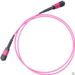 8 12 24 Cores MTP Patch Cord High Density , Multimode OM3 Patch Cables