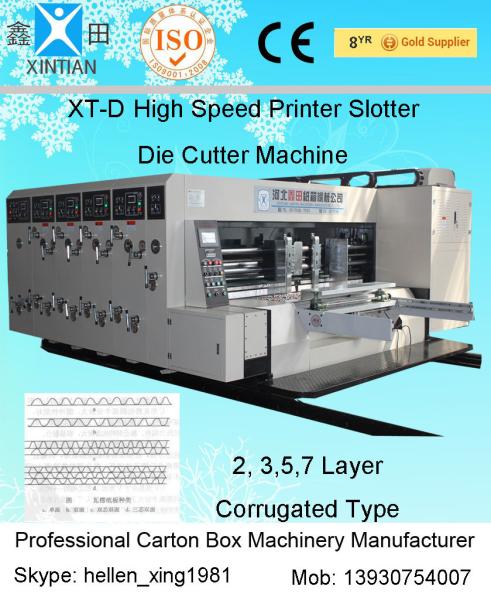 Auto - Zeroing Stacker Automatic Carton Machine / Carton Box Printing Machine