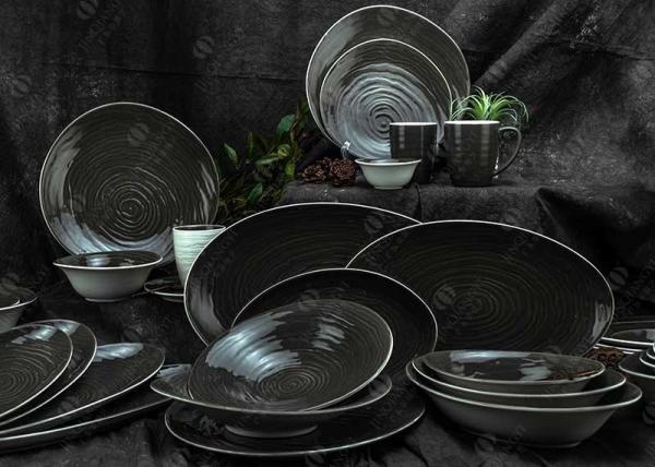 Quality Odorless 12pc Two Tone Color Dinnerware Set For 3 for sale