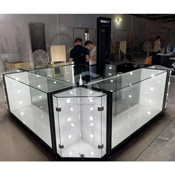 Quality ODM Mobile Phone Display Showcase 8mm Tempered Glass for sale