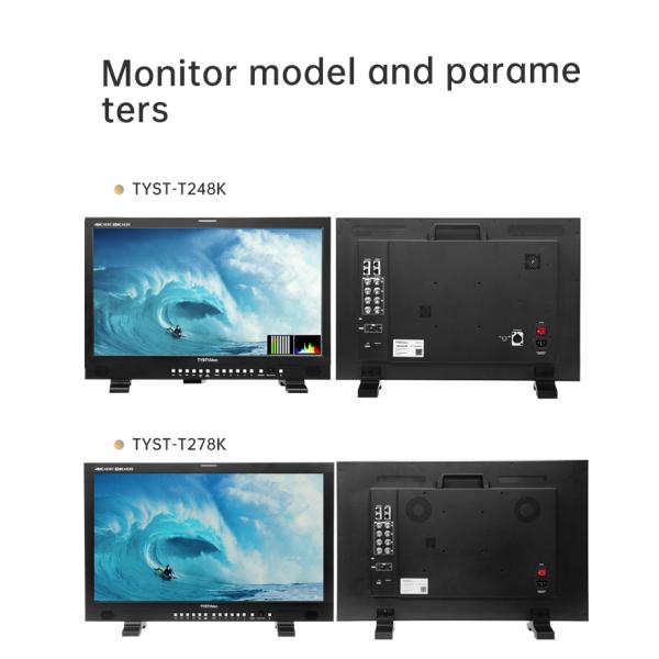 TYSTVideo 50" 4K 8K Ultra-HD Resolution SFP Input Broadcast Director Monitor for CCTV Monitoring Making Movies