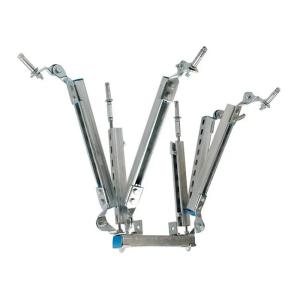 Silver Galvanized Adjustable Seismic Support Bracket For Durability And Corrosion Resistance