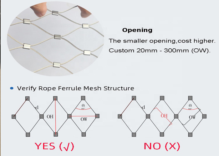 X Tend Bird Aviary Wire Mesh 3.0mm Zoo Ferrule 50mm Mesh Netting