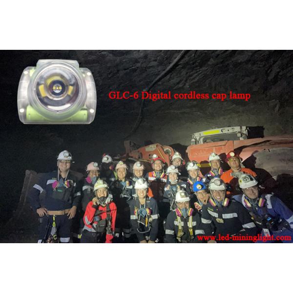 Portable Rechargeable LED Headlamp Green Hard Shell With OLED Screen