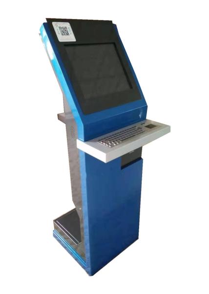 Quality Metal 64 Keyboards 15Inch Self Service Touch Screen Kiosks Library Kiosk Machine for sale