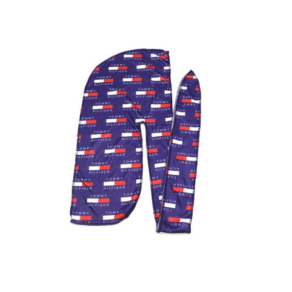 46x19cm Smooth Silk Fabric Design Durag