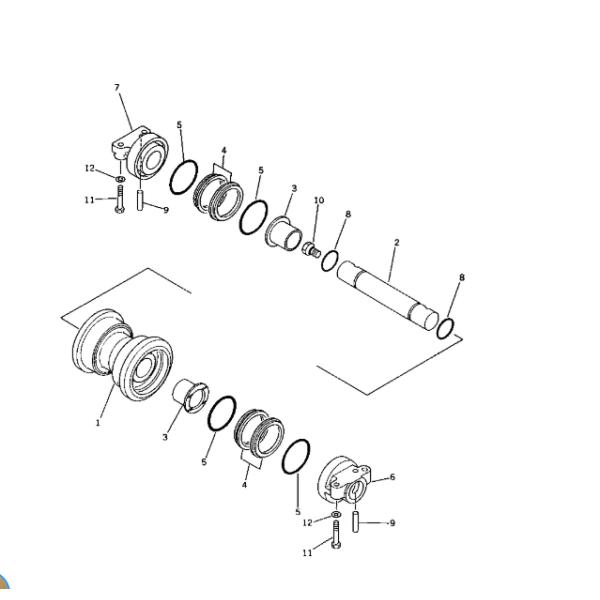 205-30-00052 2053000052 Mechanical Floating Seals For Bulldozer Komatsu D20