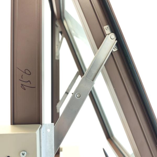 Seamless Double Glazed Aluminum Frame Awning Windows For Bathroom Kitchen