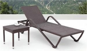 rattan chaise lounger furniture -4016