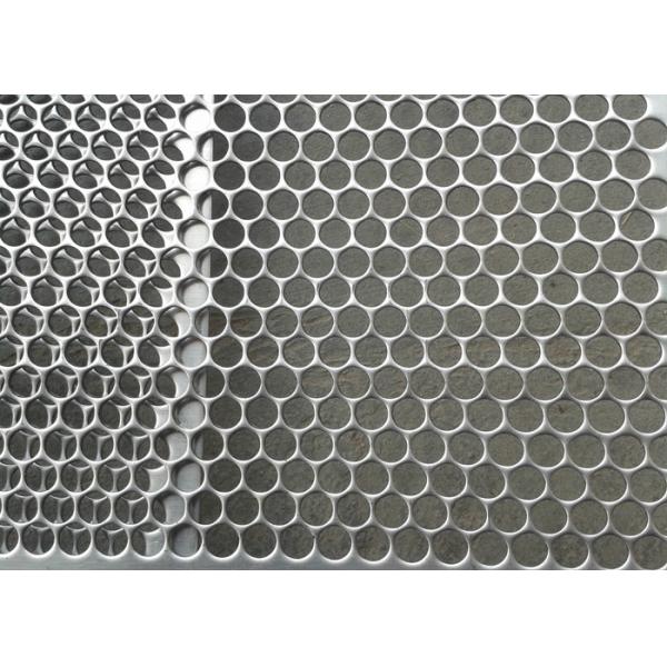 1mm 8ft Height Round Hole Perforated Stainless Steel Mesh